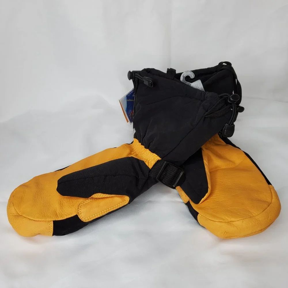 Bob Dale Tan Deerskin Gauntlet Ski Mitt | S | NWT